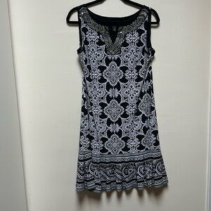 WHBM Paisley Sleeveless Dress